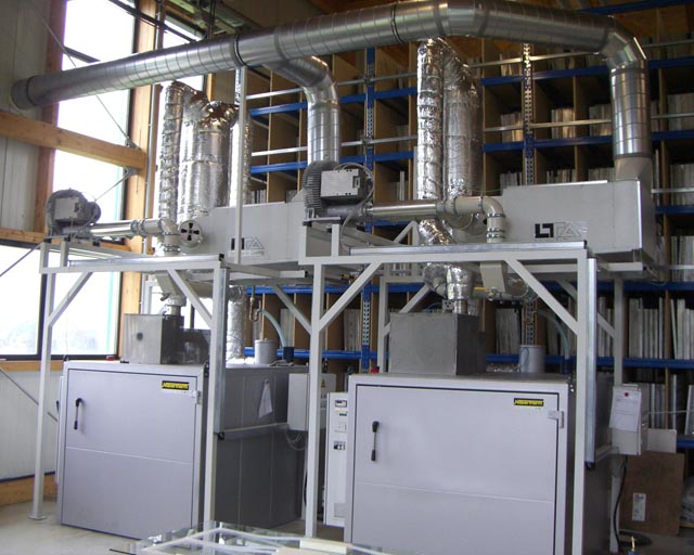 LTA Luftfilter AC 3022 montiert auf Temperofen